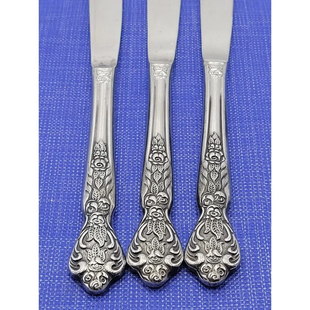 Versailles MSI Stainless Japan Set 3 Dinner Knives 8.5